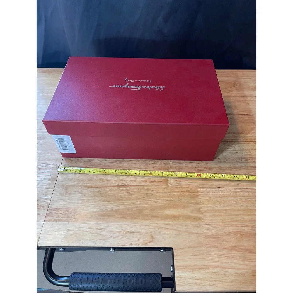 Salvatore Ferragamo Red Shoe Box EMPTY Gift Replacement Storage